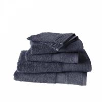 De Witte Lietaer Helene Handdoekenset met washanden Ebony, 6 delig - thumbnail