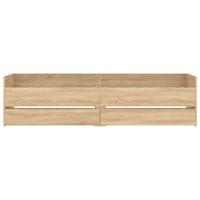 Bedframe met lades sonoma eikenkleurig 90x200 cm - thumbnail