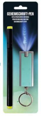 Geheimschriftpen met sleutelhanger