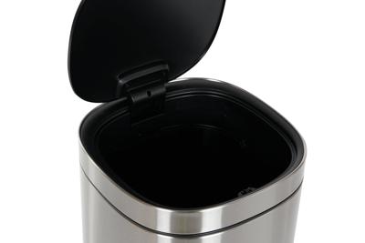 Afvalemmer Home ESPRIT Zilverkleurig Roestvrij staal Polypropyleen 30 L