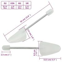 VidaXL Schoenspanners 5 paar eu 38-44 kunststof wit - thumbnail