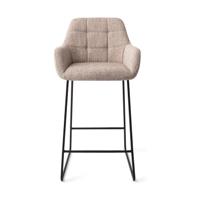 Jesper Home Noto barkruk H65 Biscuit Beach slide black - thumbnail