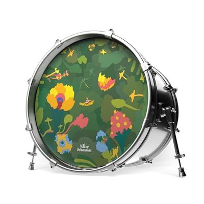 Evans INK20YELSUB-2 Yellow Submarine Resonant Pepperland Woods Basdrumvel, 2580, 20 inch