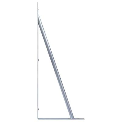 Ondersteuningsbeugels schuttingpaal 3 st gegalvaniseerd staal Ondersteuningsbeugels schuttingpaal 3 st gegalvaniseerd staal