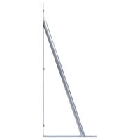 Ondersteuningsbeugels schuttingpaal 3 st gegalvaniseerd staal - thumbnail