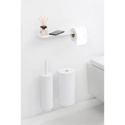 Brabantia mindset toiletrolhouder met plankje mineral infinite white Brabantia mindset toiletrolhouder met plankje mineral infinite white