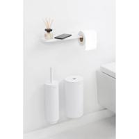 Brabantia mindset toiletrolhouder met plankje mineral infinite white - thumbnail