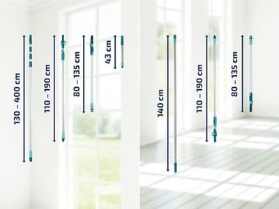Leifheit 45022 Stalen Steel met Clicksysteem 140 cm