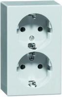 Peha Opbouw stopcontact RA PEHA dubbel LW - 4678995 - thumbnail