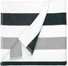 The One Towelling Strandhanddoek 90 x 190 cm Stripe Anthracite/light grey - thumbnail
