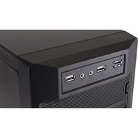 Pro-Line PRO-925B - Midtowermodel - ATX 600 Watt ( ATX12V 2.31 ) - zwart, fijnmazig zwart - USB/Audio - thumbnail