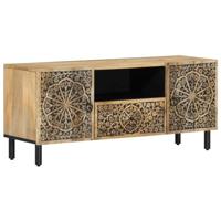 Tv-meubel 105x33x46cm massief mangohout - thumbnail