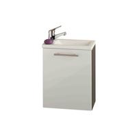 Wastafelkast Isla Antraciet Wit - thumbnail