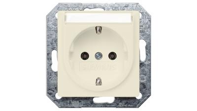 Siemens 5UB1555 Wandcontactdoos met randaarde Delta Wit Schakelmateriaal 1 stuk(s)