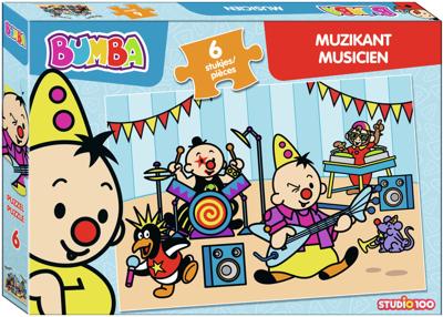 Puzzel Bumba muzikant Bumba: 6 stukjes Puzzel Bumba muzikant Bumba: 6 stukjes