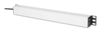 Digitus DN-95437 19 inch 19inch-patchkast Geaarde contactdoos Incl. 2 metalen houders, Overstroombeveiliging Zilver, Zwart - thumbnail