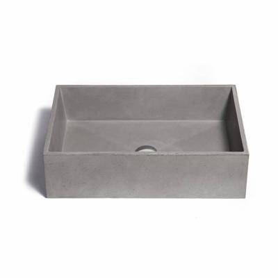 Opzet Wastafel Urbi et Orbi Immissio Beton 60x40x17 cm Antraciet