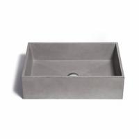 Opzet Wastafel Urbi et Orbi Immissio Beton 60x40x17 cm Antraciet - thumbnail