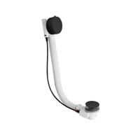 Badafvoercombinatie Polysan Marble met Waste 775 mm Plug 72 mm Mat Zwart Polysan - thumbnail