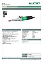 Hikoki GP3V WAZ RECHTE SLIJPMACHINE - GP3VWAZ - thumbnail