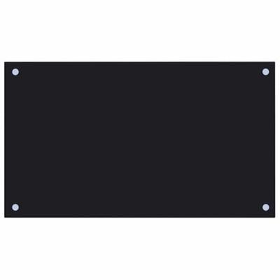 VidaXL Spatschermen keuken 2 st 70x40 cm gehard glas zwart VidaXL Spatschermen keuken 2 st 70x40 cm gehard glas zwart