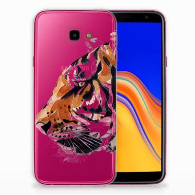 Smartphone hoesje Samsung Galaxy J4 Plus (2018) Watercolor Tiger Smartphone hoesje Samsung Galaxy J4 Plus (2018) Watercolor Tiger