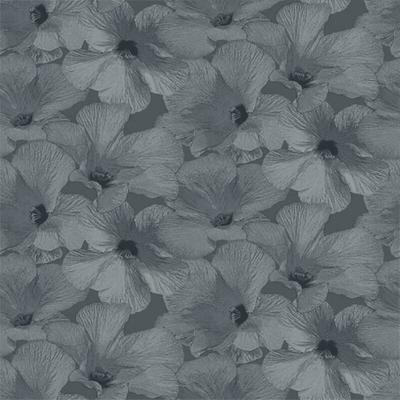 Dutch Wallcoverings Behang Annuell Hibiscus Blauw 11002