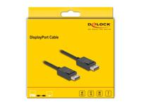 Delock 80493 DisplayPort-kabel DisplayPort Aansluitkabel DisplayPort-stekker 2 m Zwart 16K UHD, Vergulde steekcontacten, Afgeschermd (drievoudig) - thumbnail