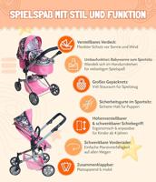 Combi-poppenwagen Mika - Unicorn - thumbnail
