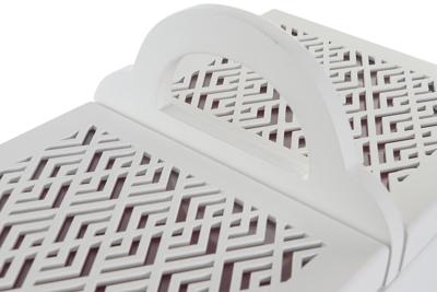 Doos-Juwelenkistje DKD Home Decor 16 x 17 x 28 cm Wit Licht Roze Hout MDF