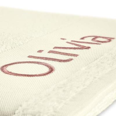 Handdoek borduren - Beige Handdoek borduren - Beige