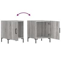 Nachtkastjes 2 st 40x40x50 cm bewerkt hout grijs sonoma eiken - thumbnail