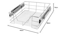 Opvouwbare poef met opslag donkergrijs - thumbnail