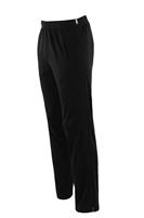 Heren trainingsbroek of revalidatiebroek met rits zwart - thumbnail