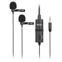 BOYA BY-M1DM Duo dasspeld-microfoon voor smartphone en camera - thumbnail