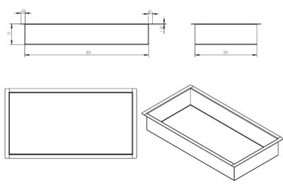 Wiesbaden Inbouwnis | Exellence | 30x60x7cm | Mat Zwart Wiesbaden Inbouwnis | Exellence | 30x60x7cm | Mat Zwart