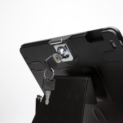 CTA Digital: Desktop Anti-diefstal iPad Stand voor iPad Air iPad Pro 9 7 iPad Gen 6 (2018) iPad Gen 5 (2017) iPad (Gen 2-4) compatibel met hoofdtelefoonaansluiting creditcardlezers & meer, zwart