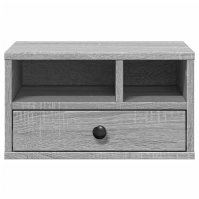 VidaXL Printerkastje 40x32x22,5 cm bewerkt hout grijs sonoma eiken VidaXL Printerkastje 40x32x22,5 cm bewerkt hout grijs sonoma eiken