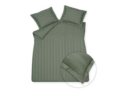Vandyck Vandyck Purity 86 Stripe Dekbedovertrek 1-persoons (140x200/220) sage green
