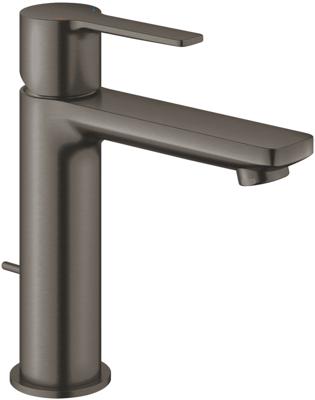 GROHE Lineare waterbesparende wastafelkraan s-size met waste brushed hard graphite 32114AL1