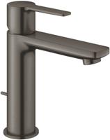 GROHE Lineare waterbesparende wastafelkraan s-size met waste brushed hard graphite 32114AL1 - thumbnail
