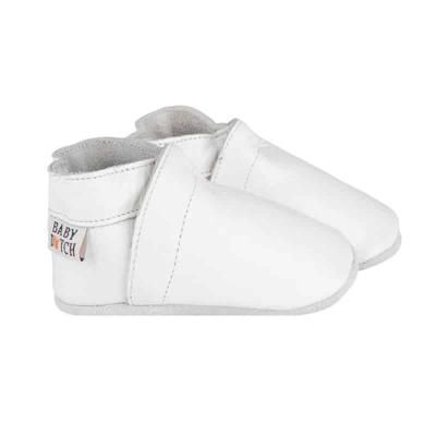 Baby Dutch babyslofjes effen wit OUTLET-M
