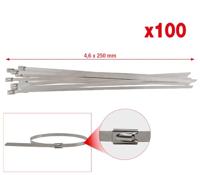 KS Tools 115.1592 RVS kabelbinder met kogelsluiting, 4,6x250mm, 100 stuks - thumbnail