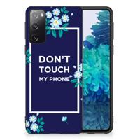 Samsung Galaxy S20 | TPU Hoesje | Flowers Blue DTMP - thumbnail