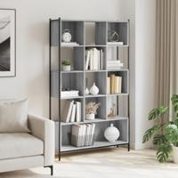 Boekenkast 102x28x172 cm bewerkt hout grijs sonoma eikenkleurig - thumbnail