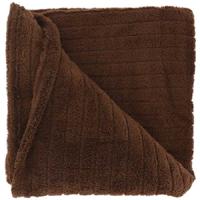 Plaid jax 200x150cm steenbruin - thumbnail