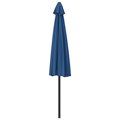 VidaXL Balkonparasol half met aluminium paal 300x155x223 cm blauw - thumbnail