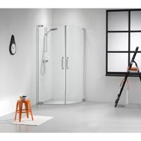 Douchecabine Sealskin Get Wet Impact Kwartrond 90x90x195cm Chroom/Zilver Hoogglans Helder Glas - thumbnail
