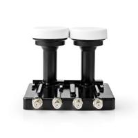Nedis SLNBQDM43BK Universele Lnb Quad Monoblock 4.3 Ruisgetal 0,2 - 0,85 Db - thumbnail