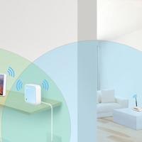 TP-Link TL-WR802N N300 WLAN Nano Router (draagbaar, accesspoint, tv-adapter, repeater, router, client, 300 Mbit/s (2,4GHz), media, FTP server), blauw/wit - thumbnail
